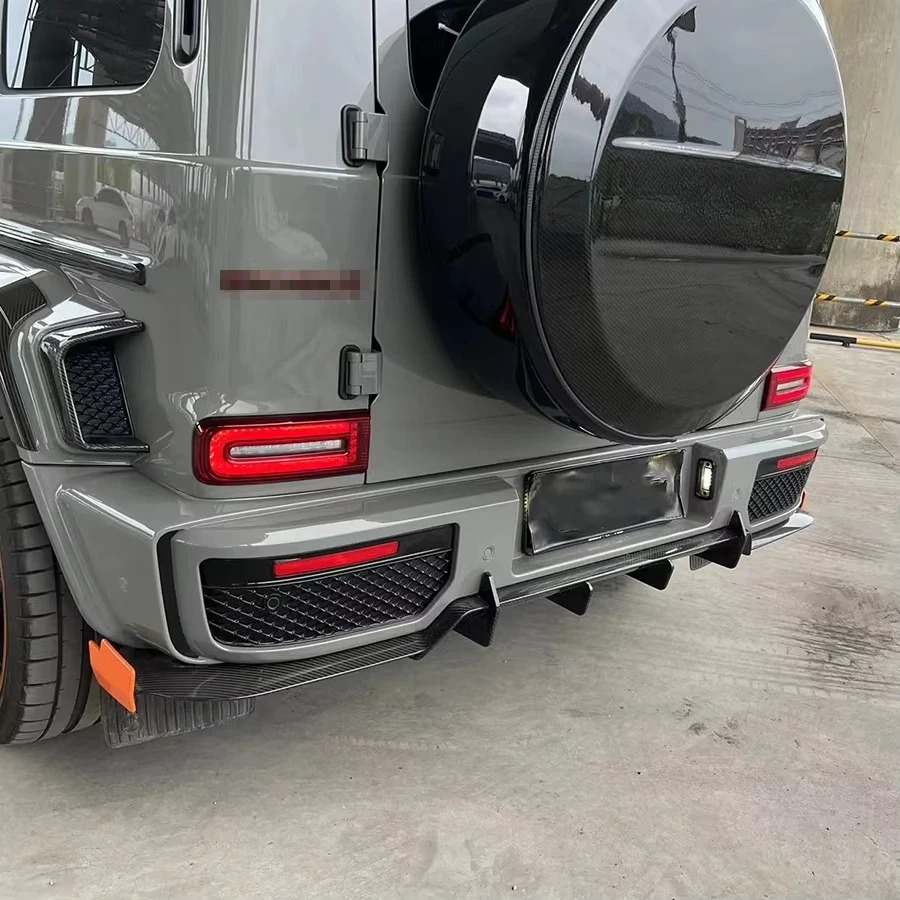 Upgrade  G63 Carbon Kit Rocket B900 Carbon Fiber Rear Lip Diffuser For G Class W464 G63 Body Kit G500 G550 2019y+
